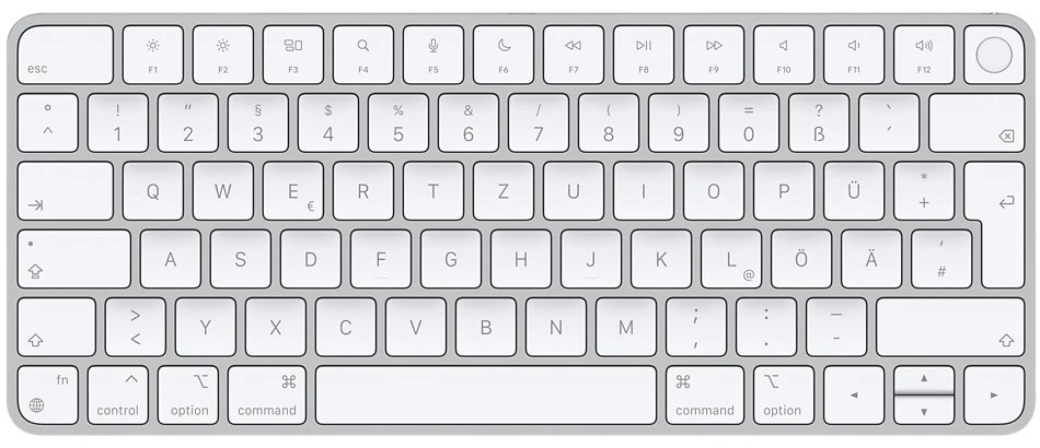 Apple Magic Keyboard с Touch ID for Mac models with Apple silicon (MK293D/A) | німецька розкладка